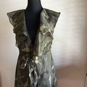 Live 4 Truth Camouflage Tie-Front Dress